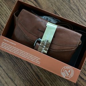 Brand New Genuine Leather Belt Bag - Brandy Color - In Box